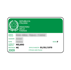 Tax number <br />
Codice fiscale 